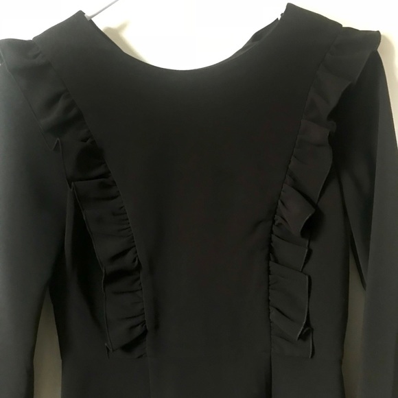 Black Long-sleeve Midi Dress - Picture 3 of 6